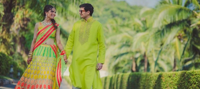 Prabhas & Pallavi Krabi : The wedding was a more traditional affair with a floating wedding mandap setup inside the pool! 